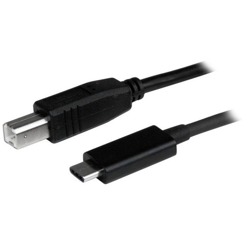 CABLE USB 2.0 USB-C VERS USB-B DE 1 M - M/M - NOIR