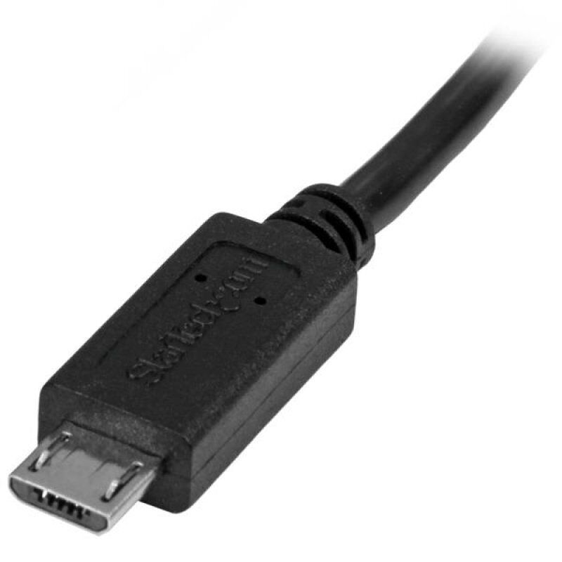 CABLE EXTENSION MICRO USB 50CM M/F BLACK