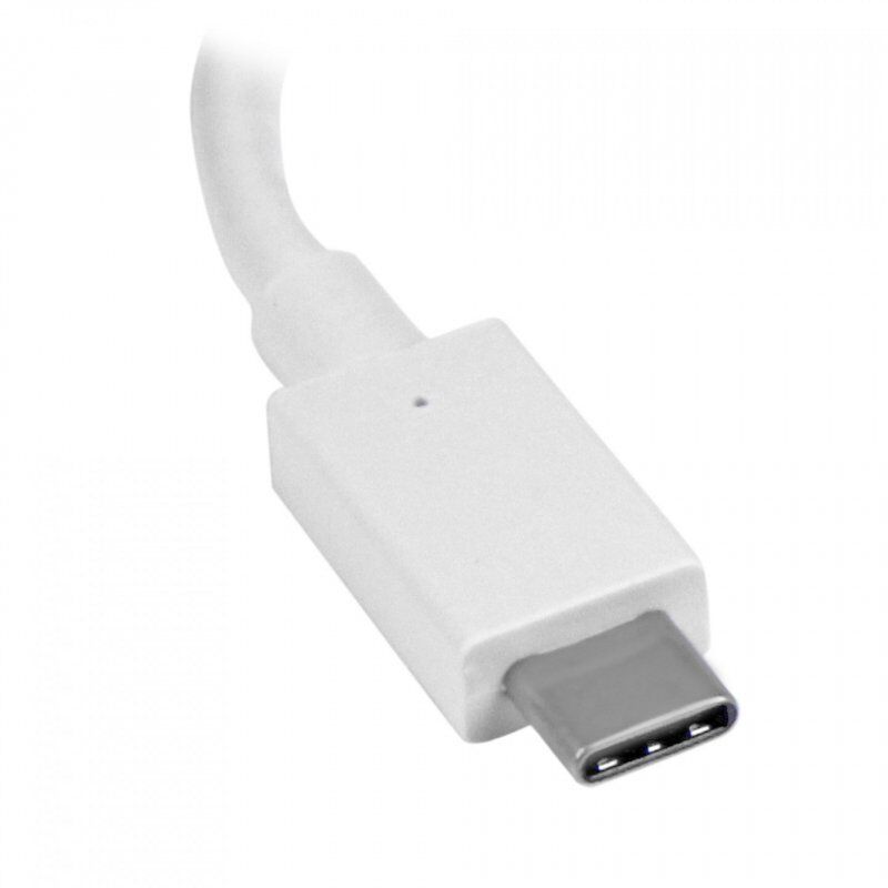 StarTech.com Adaptateur vidéo USB-C vers HDMI - M/F - Ultra HD 4K - Blanc