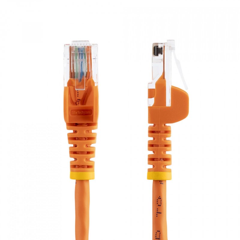 CABLE RESEAU CAT5E UTP SANS CROCHET DE 50 CM - ORANGE