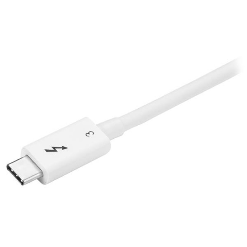 StarTech.com Thunderbolt 3 Cable - 40Gbps - 0.5m - White - Thunderbolt, USB, and DisplayPort Compatible