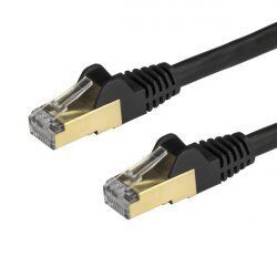 StarTech.com 2m CAT6a Ethernet Cable - 10 Gigabit Shielded Snagless RJ45 100W PoE Patch Cord - 10GbE STP Network Cable w