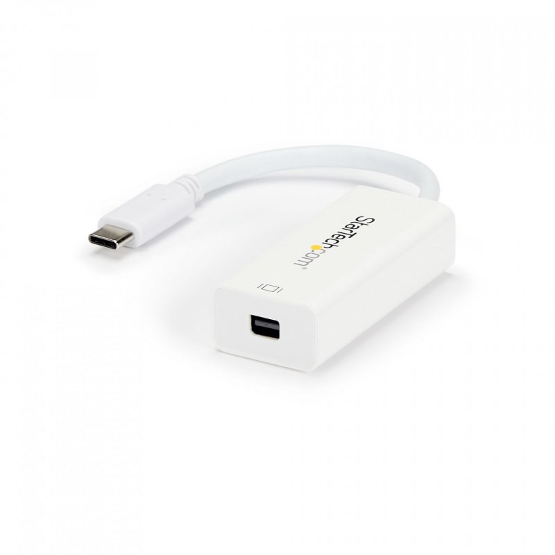 StarTech.com Adaptateur USB-C vers Mini DisplayPort 4K 60 Hz - Convertisseur USB Type-C vers mDP en blanc
