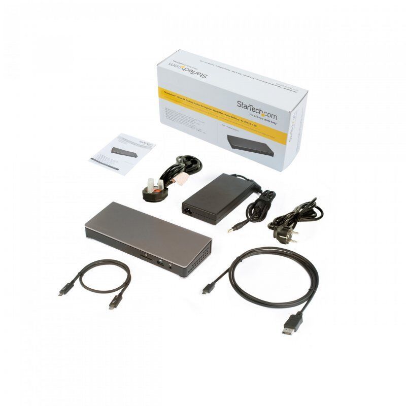 StarTech.com Dock Thunderbolt 3 pour PC portable - Station d'Accueil à Double Écran - Dual 4k 60Hz Displayport - 85W P