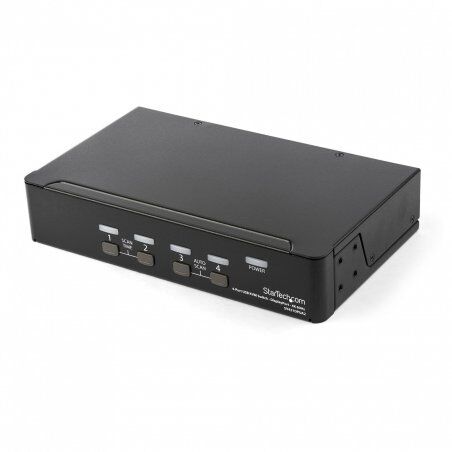 StarTech.com Switch KVM DisplayPort à 4 Ports - 4K60Hz - Écran Unique - Switch KVM USB UHD DP 1.2 à 2 Ports avec Hub 