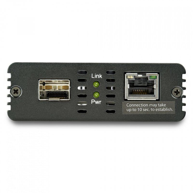 10GB ETHERNET FIBER MEDIA CONVERTER WITH OPEN SFP+ SLOT