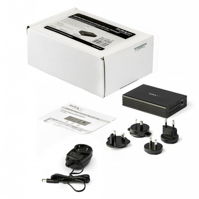 StarTech.com Convertisseur Fibre RJ45 10Gb Ethernet pour Réseaux Nbase-T 10Gbps - SFP vers RJ45 - Multigigabit Mono/Mul