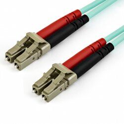 15M OM3 FIBER OPTIC PATCH CORD - AQUA - LC/LC - 50/125 - 10GB