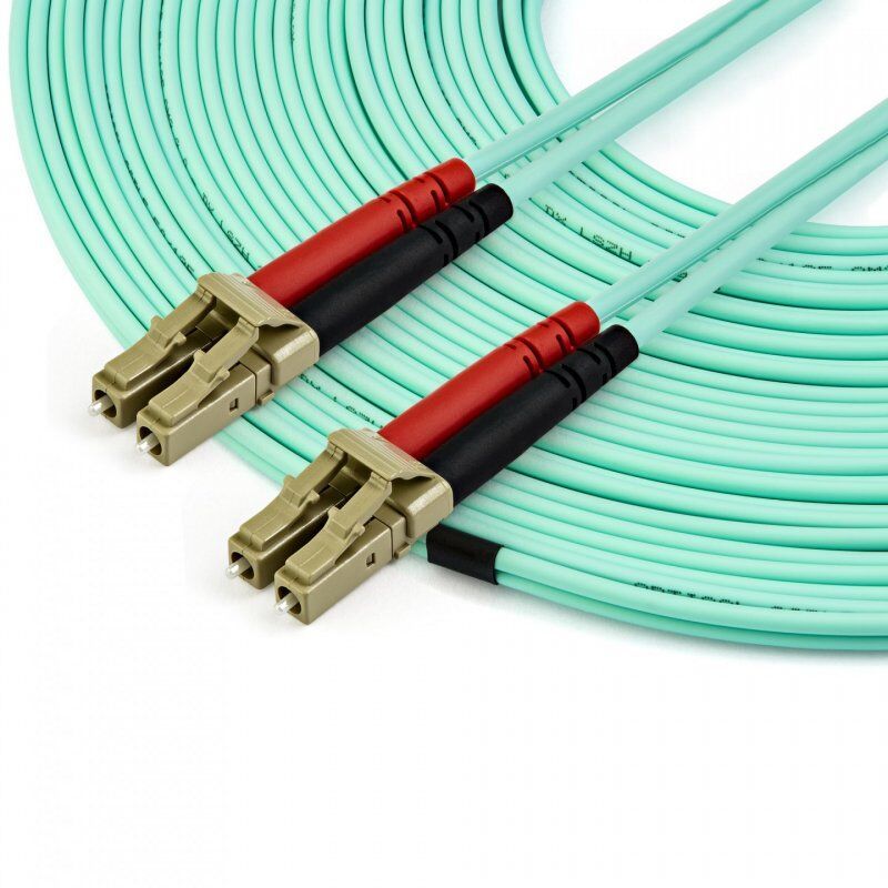 15M OM3 FIBER OPTIC PATCH CORD - AQUA - LC/LC - 50/125 - 10GB