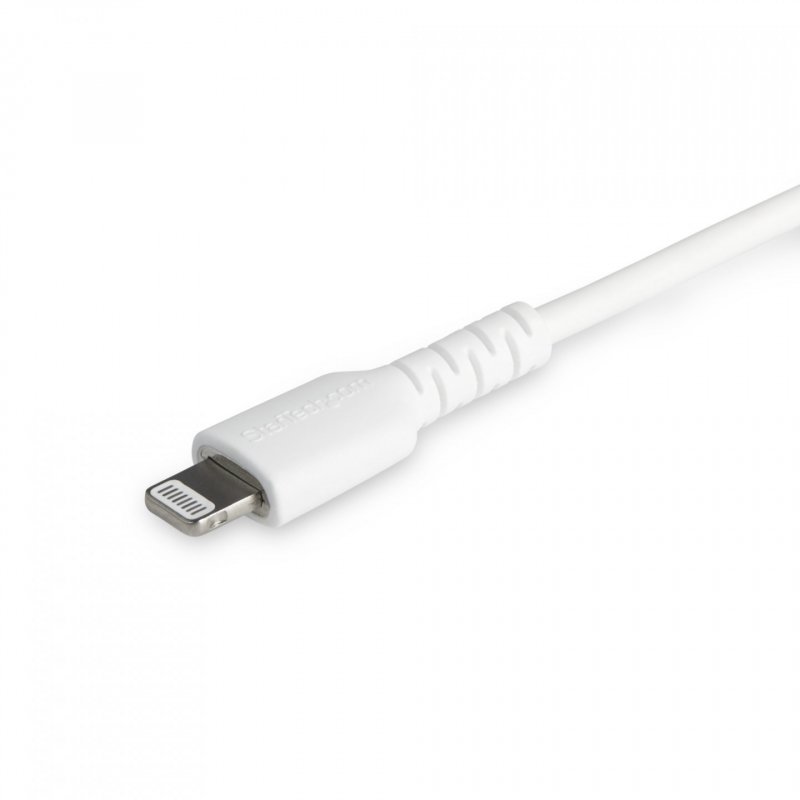 StarTech.com 6 foot (2m) Durable White USB-C to Lightning Cable - Heavy Duty Rugged Aramid Fiber USB Type A to Lightning