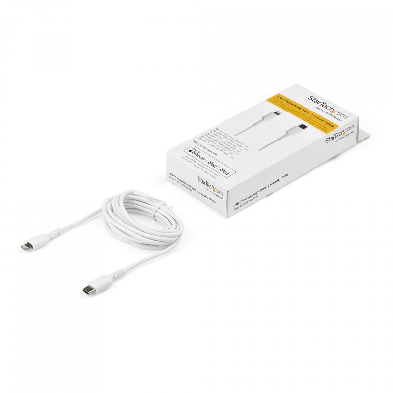 .com Câble USB Type-C vers Lightning - 2 m - Blanc