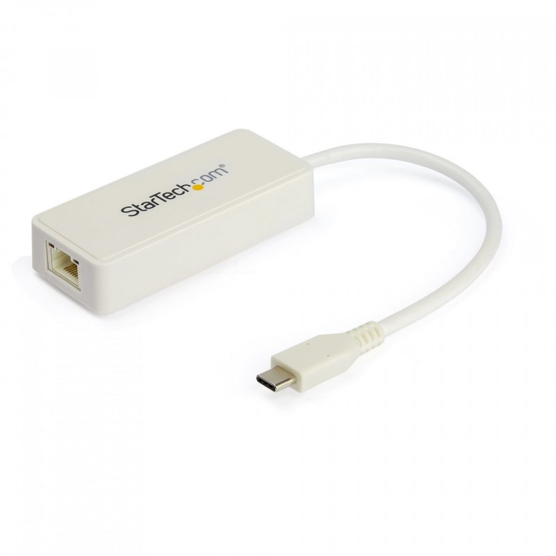 .com Adaptateur USB-C vers Gigabit Ethernet avec port USB - Blanc