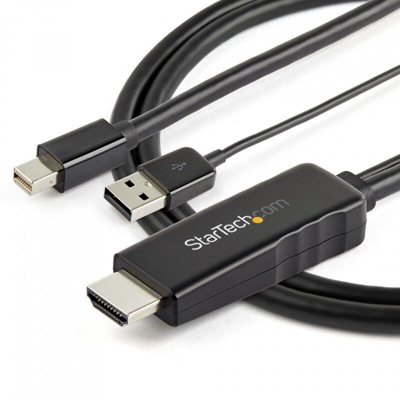 6.6FT HDMI TO MINI DISPLAYPORT CABLE - 4K 30HZ - USB-POWERED