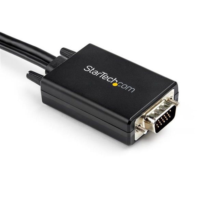 StarTech.com 2m VGA to HDMI Converter Cable with USB Audio Support & Power - Analog to Digital Video Adapter Cable to co