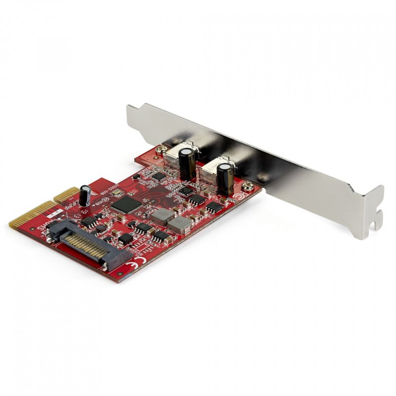 StarTech.com 2-port 10Gbps USB C PCIe Card - USB 3.1 Gen 2 Type-C PCI Express Host Controller Add-On Card - Expansion Ca