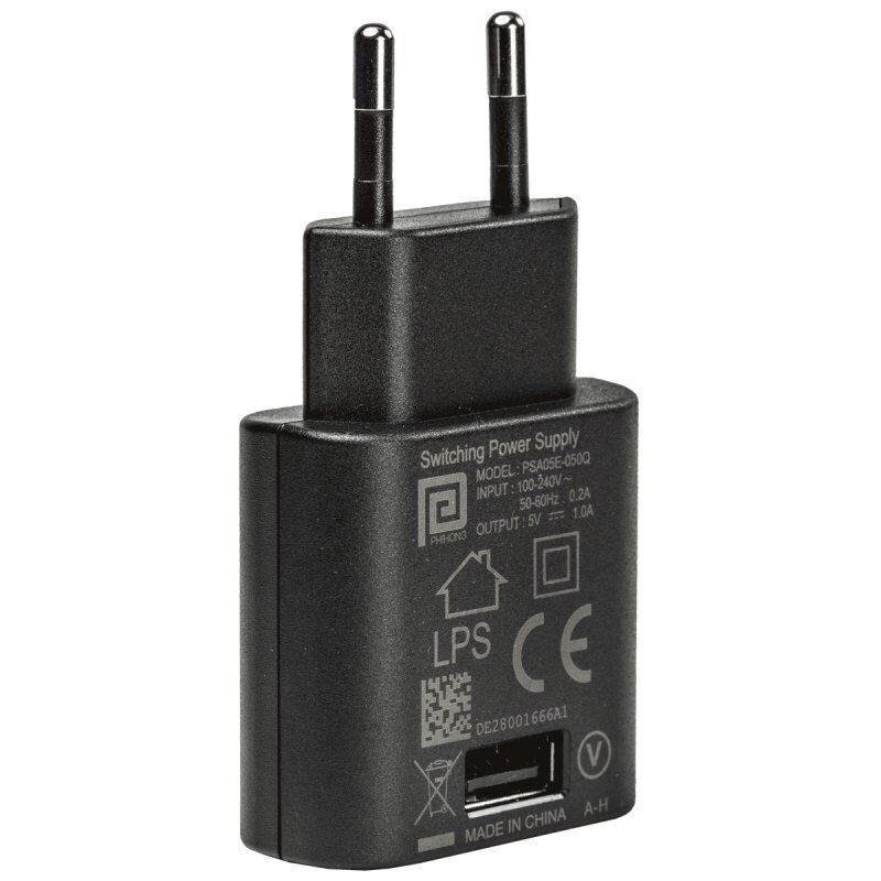 7/700/ 800 SERIES AC PWR SUPPL USB EUROPE 100 240V 5V/1A .