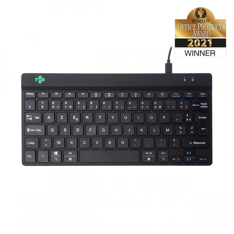 R-Go Tools Compact Break R-Go ergonomic keyboard AZERTY (FR), wired, black