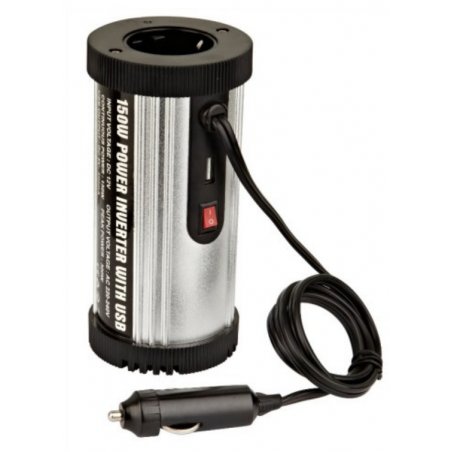 150W UNIVERSAL CAR CONVERTER 12/220V 1XUSB 2.1A