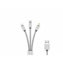 DLH DY-TU4108 mobile phone cable Silver, White 1.2 m USB A