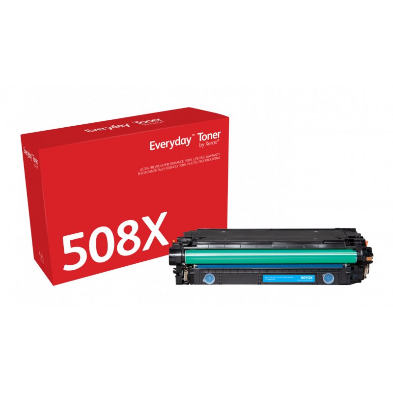 HIGH YIELD CYAN TONER CARTRIDGE LIKE HP 508X FOR COLOR LASERJET