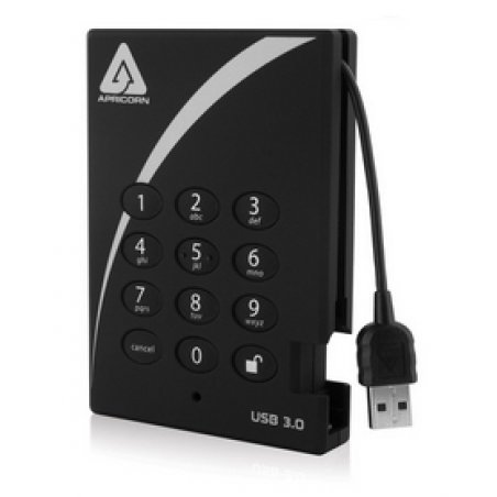 Apricorn compatible Aegis Padlock Fortress - Festplatte - 1 TB - USB 3.0