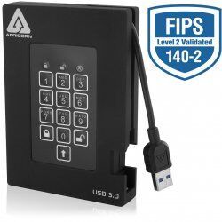 Apricorn compatible Aegis Padlock Fortress A25-3PL256-2000F - Festplatte - 2 TB - USB 3.0