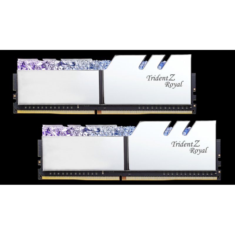 Trident Z Royal 32 Go (2x 16 Go) DDR4 3200 MHz CL16 - Argent