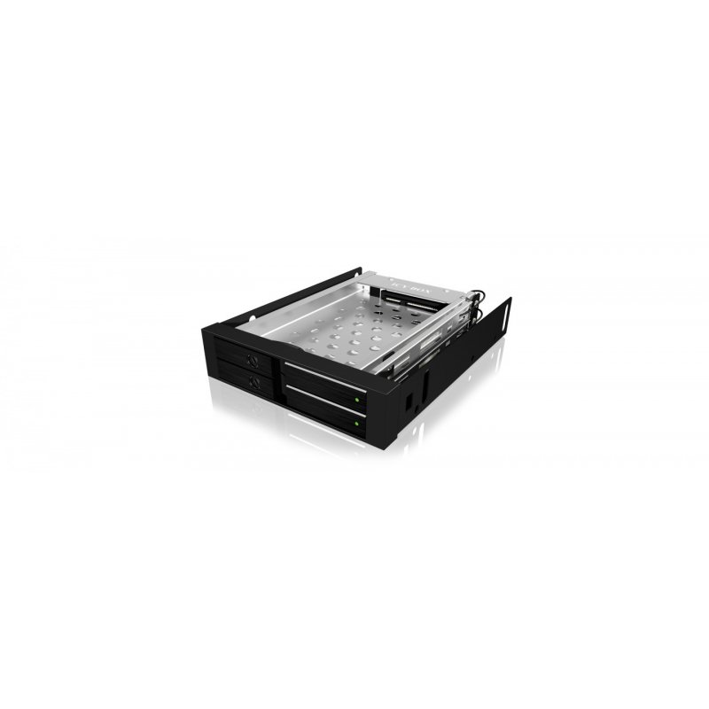 ICY BOX IB-2227StS 8,89 cm (3.5") Plateau de stockage de disques Noir