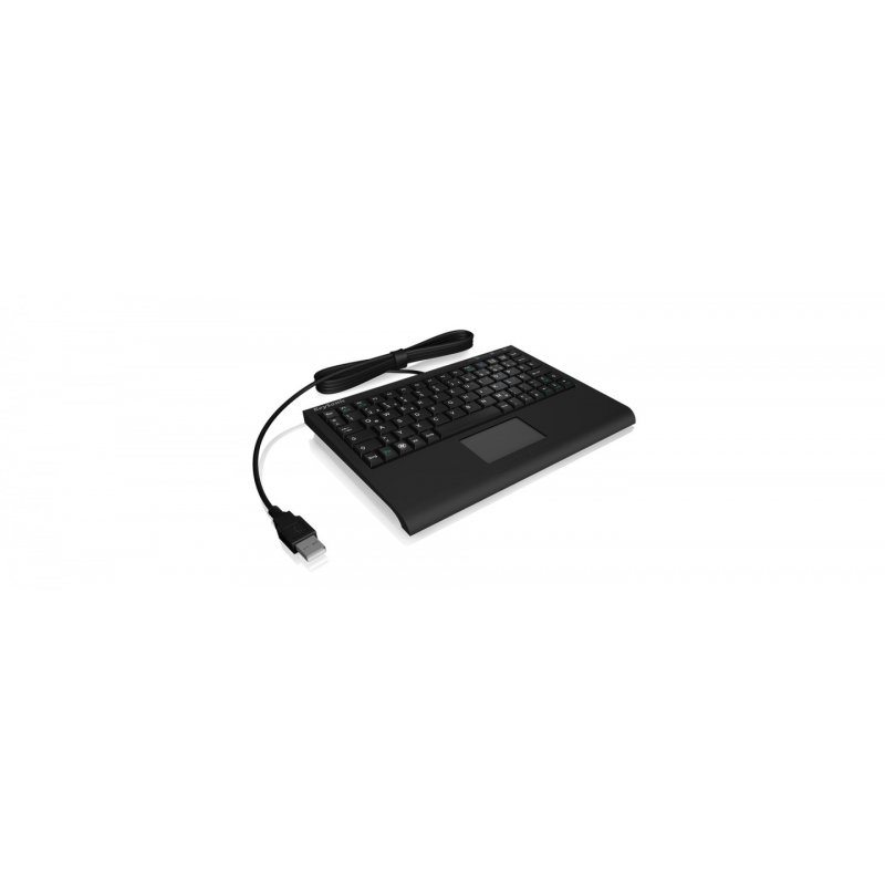 KeySonic ACK-3410 - Tastatur - mit Touchpad - Deutsch - Schwarz