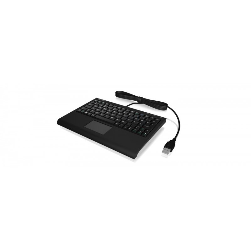 KeySonic ACK-3410 - Tastatur - mit Touchpad - Deutsch - Schwarz