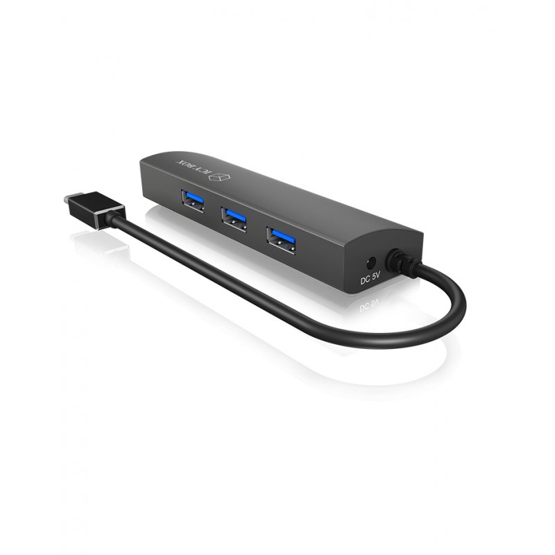 ICY BOX IB-HUB1406-C USB 3.2 Gen 1 (3.1 Gen 1) Type-C Anthracite