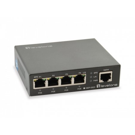LevelOne GEP-0523 commutateur réseau Gigabit Ethernet (10/100/1000) Connexion Ethernet, supportant l'alimentation via c