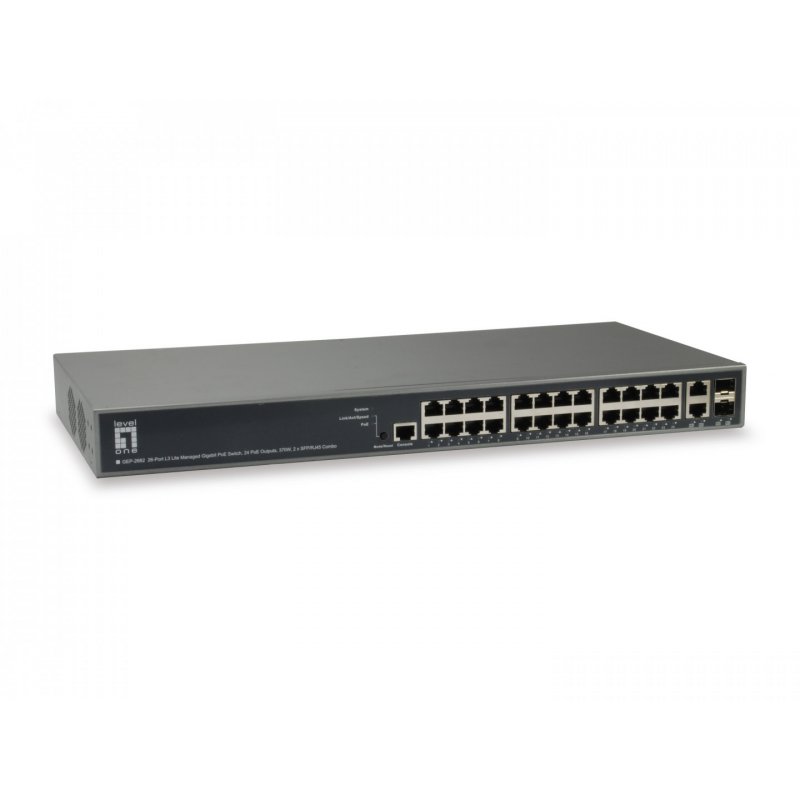 LevelOne GEP-2682 commutateur réseau Géré L3 Gigabit Ethernet (10/100/1000) Connexion Ethernet, supportant l'alimenta