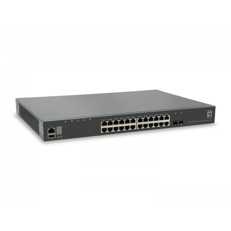 LevelOne GTL-2881 commutateur réseau Géré L3 Gigabit Ethernet (10/100/1000) Gris