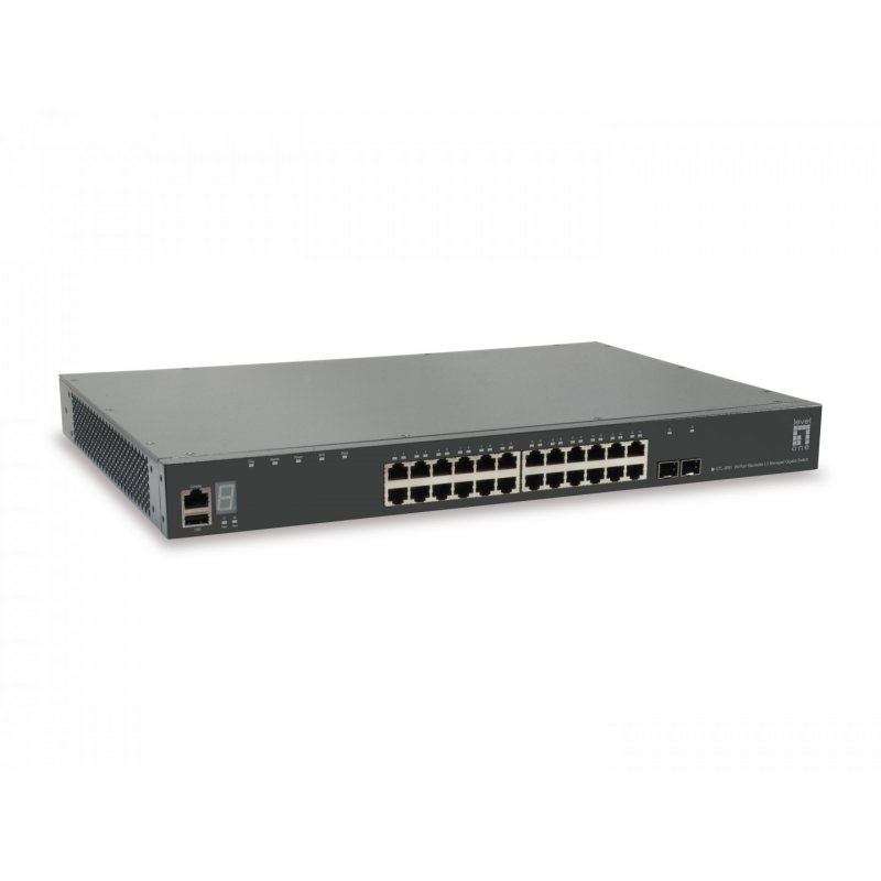 LevelOne compatible Switch GTL-2891 - 24x GE (10/100/1000) 2x SFP+