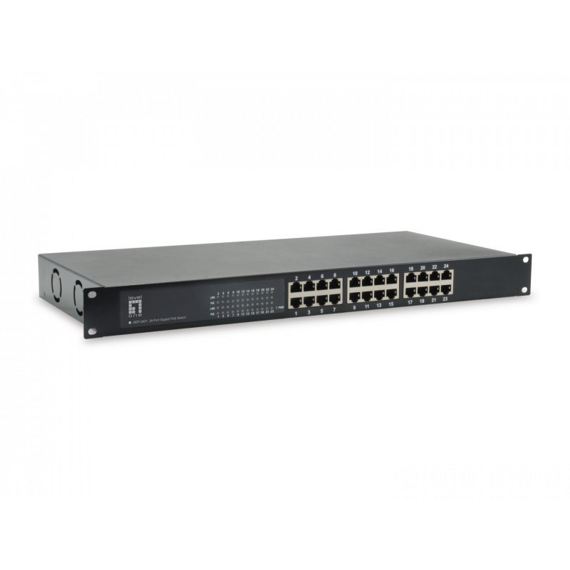 LevelOne 24-Port Gigabit PoE Switch, 802.3at/af PoE, 630W