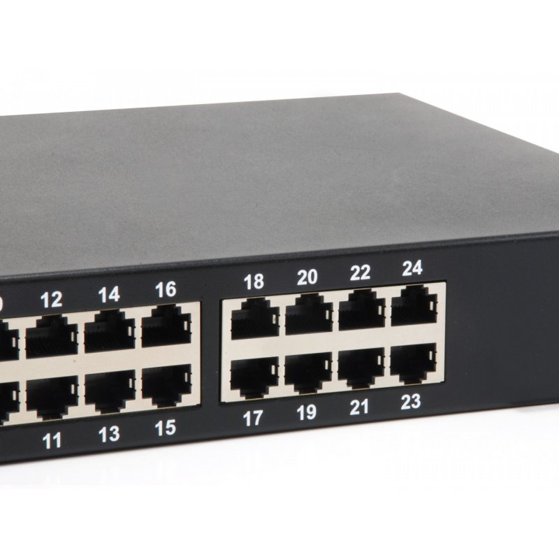 LevelOne 24-Port Gigabit PoE Switch, 802.3at/af PoE, 630W