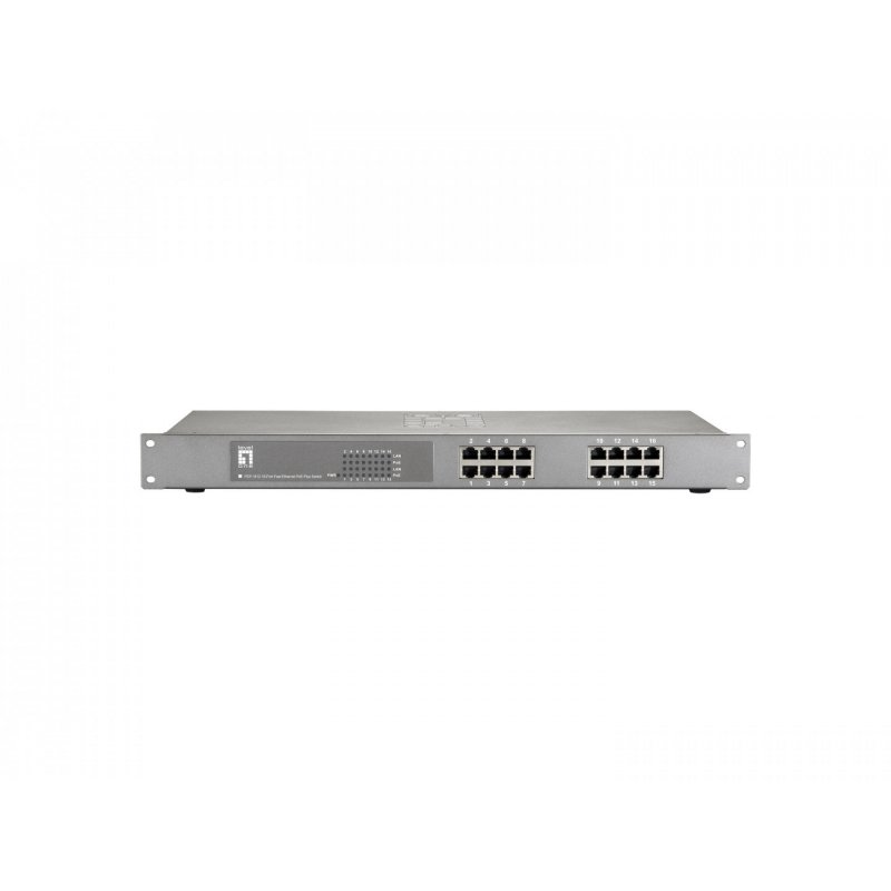 LevelOne compatible FEP-1612W120 - Switch - 16 Anschlüsse - an Rack montierbar