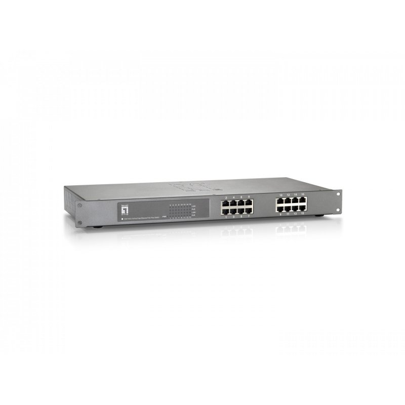 LevelOne FEP-1612W120 commutateur réseau Fast Ethernet (10/100) Connexion Ethernet, supportant l'alimentation via ce po