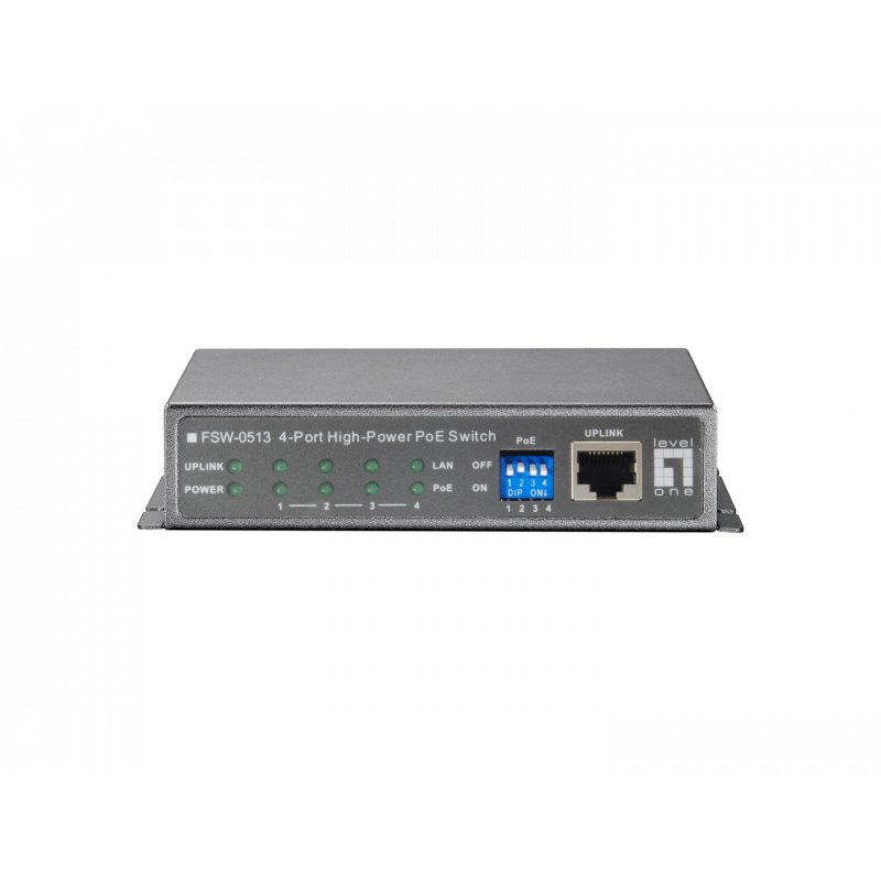 LevelOne FSW-0513 commutateur réseau Fast Ethernet (10/100) Connexion Ethernet, supportant l'alimentation via ce port (