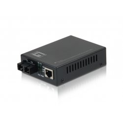 LevelOne FVT-2401 convertisseur de support réseau 100 Mbit/s 1310 nm Monomode Noir
