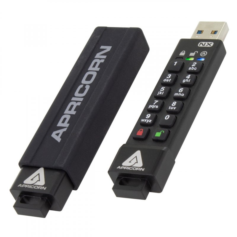 Apricorn compatible Aegis Secure Key 3NX - USB-Flash-Laufwerk - 8 GB