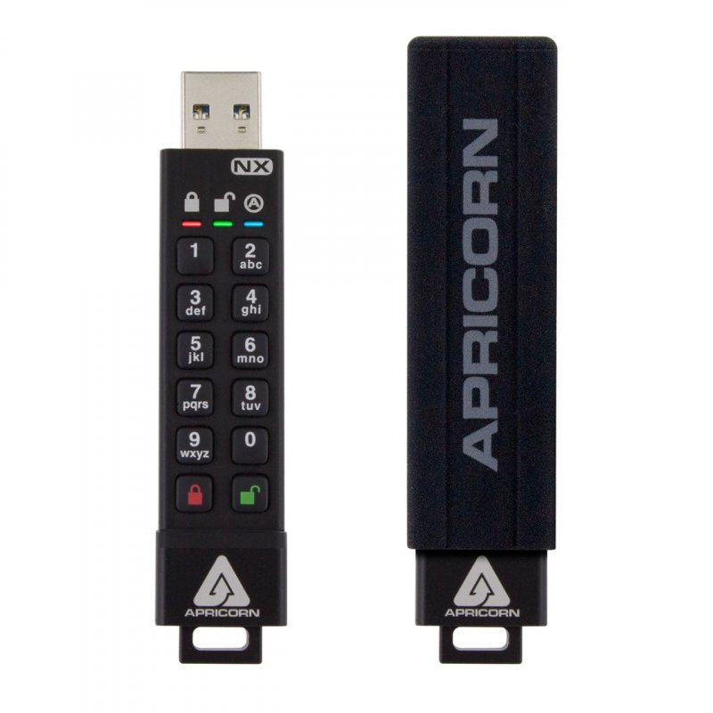 Apricorn ASK3 lecteur USB flash 8 Go USB Type-A 3.2 Gen 1 (3.1 Gen 1) Noir