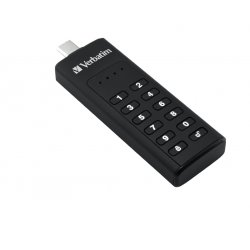 Verbatim Keypad Secure - USB 3.0 Drivecon tastierino d'&146accesso e crittografia dei dati - 128 GB - Black