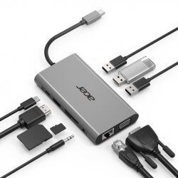 Acer HP.DSCAB.002 notebook dock/port replicator USB 3.2 Gen 1 (3.1 Gen 1) Type-C Silver
