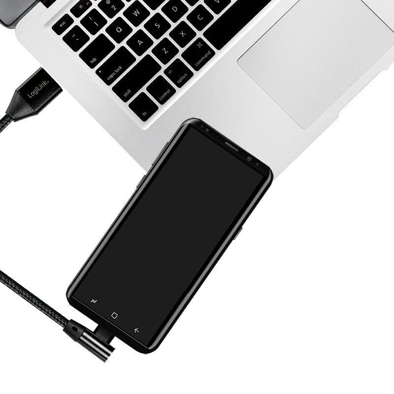 LogiLink CU0137 câble USB 0,3 m USB 2.0 USB A USB C Noir