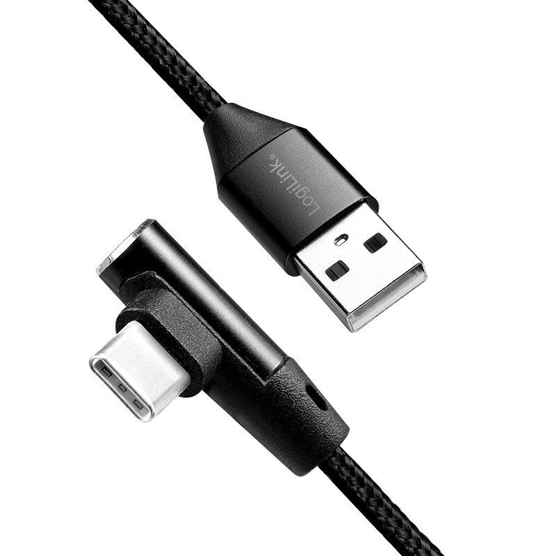 LogiLink CU0138 USB cable 1 m USB 2.0 USB A USB C Black