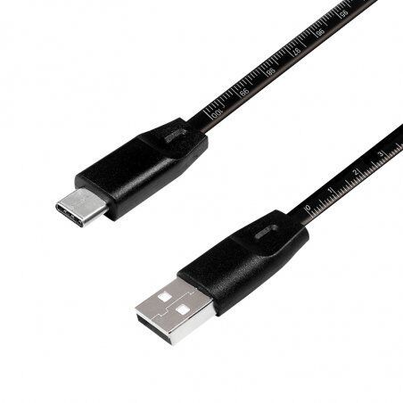 LogiLink CU0157 USB cable 1 m USB 2.0 USB A USB C Black