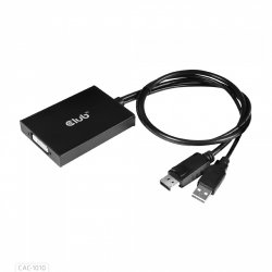 CLUB3D cac-1010 Displayport/usb DVI-I Daul link Noir, Blanc