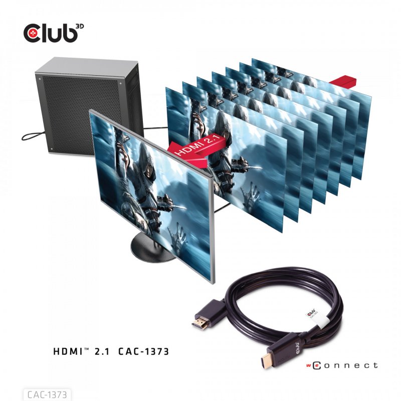 Club 3D compatible HDMI-Kabel - 3 m